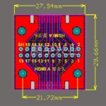 1pcs HDMI Male and Female Test Board MINI Connector with Board PCB 2.54mm pitch 19/20pin DP HD A Female To Male Adapter Board - Image 6