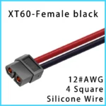 XT60 Connector Male & Female Plug with 10/20/30/50CM 12 AWG Silicone Wire for RC Airplane Quadcopter Lipo Battery ESC FPV Drone - Image 14