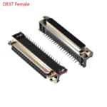2/5Pcs DR9 DR15 DR25 DR37 Hole/Pin Female/Male right angle Welded d-sub Connector RS232 serial port adapter DB9 9/15/25/37 pin - Image 10