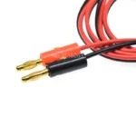 1 Pair 1M 4mm Banana Plug connectors to Hook Clip adapter electric Cable Gold Plated For Multimeter Test Leads wire red black - Image 3