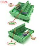 1pcs Db26 male/female Socket To Terminal Block Adapter Pcb Board d-sub 26pin Connector Converter Din Rail Mounting