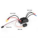 AneegFpv HG 35A 60A 80A Waterproof Sensorless Brushless ESC 2-3S 2-4S for 1/10 1/12 1/14 1/16 RC Car F540 3650 Brushless Motor - Image 32