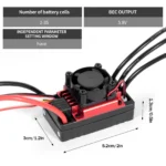 AneegFpv HG 35A 60A 80A Waterproof Sensorless Brushless ESC 2-3S 2-4S for 1/10 1/12 1/14 1/16 RC Car F540 3650 Brushless Motor - Image 4