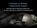RunCam Helmet Camera 4K Face Mask Recorder Airsoft Recording Long Battery Life 1920*1080 60fps Built-in Wifi - Image 9