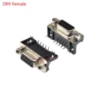 2/5Pcs DR9 DR15 DR25 DR37 Hole/Pin Female/Male right angle Welded d-sub Connector RS232 serial port adapter DB9 9/15/25/37 pin - Image 12