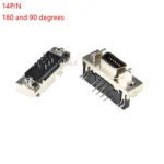 2pcs MDR Servo driver SCSI Connector HPCN Slot Type 14/20/26/36/50 pin female plug 180 90 Degree right angle Through Holes pcb - Image 4