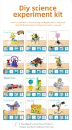 DIY Science Toys Children Educational STEM Projects Kits 3D Assemble Car Boat Model Wood Puzzle Toy Scientific Experiment Kit - Image 37