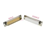 1PCS 3U Gold Plated Solid Pin HDD78 MALE FEMALE CONNECTOR Solder Type D-Sub 78pin serial port Adapter 78 pin 78P - Image 2