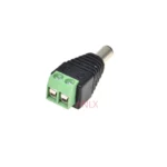 10PCS dc 5.5*2.5MM power jack PLUG connector  5.5X2.5MM MALE PLUG solderless terminal Screw Fastening Type 5.5*2.1MM 5.5*2.1