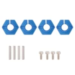 Aluminum 12mm Hex Hubs Wheel Adapters 7mm Thickness M4 Flanged Lock Nuts Cross Wrench for Traxxas 1/10 Stampede Slash 4x4 RC Car - Image 4