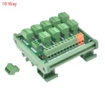 1PCS Three-wire Plc Input Module 4 6 8 10 way Proximity Switch Sensor Terminal Block Photoelectric Conversion Board For NPN/PNP - Image 27