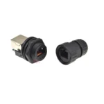1pcs Rj45 Female Socket Waterproof Connector Ip68 Rj45 Female To Female Network Ethernet Adapter - Image 3
