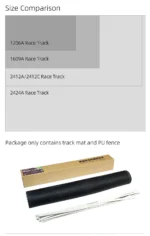 LDARC Portable Race Track Rubber Mat 160x90mm 120x60mm 240x120mm 240x240mm RC 1/76 1/64 1/58 Mini Car Track Race Accessory - Image 22