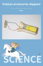 DIY Hand Flashlight DIY Science Experiment Kit & Education Model Toy Physics Science Toys For Children Gift Toy Project - Image 12