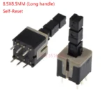 10PCS/LOT 5.8x5.8 7x7 8x8 8.5x8.5mm Self Locking / UNlock Push Tactile Power Micro Switch 6 Pin Button Switches 5.8*5.8MM 8*8MM - Image 17