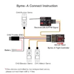 Radiolink Byme-A Byme-D Fixed Wing Flight Control Gyroscope Self-stabilization Balance 3D Crane AeromodeDeltaWing Su27 Aircraft - Image 11