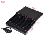 1Pcs AA Battery Box With Switch DC 5.5X2.1MM Plug 1AA/2AA/3AA/4AA 1X/2X/3X/4X Slot Battery Holder Case Diy 5.5*2.1 - Image 7