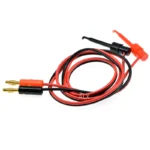 1 Pair 1M 4mm Banana Plug connectors to Hook Clip adapter electric Cable Gold Plated For Multimeter Test Leads wire red black - Image 6