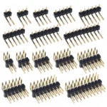 20PCS 2.54mm Single Row single pin curved Pin Header Connector Double row pin header 2P/3P/4P/5P/6P/8P/10P Strip Curved Needle - Image 2