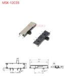 10PCS Slide Switch Micro-power Toggle Switch Single and Double-row Direct-inserted Horizontal Sliding Second Gear Third Gear - Image 22