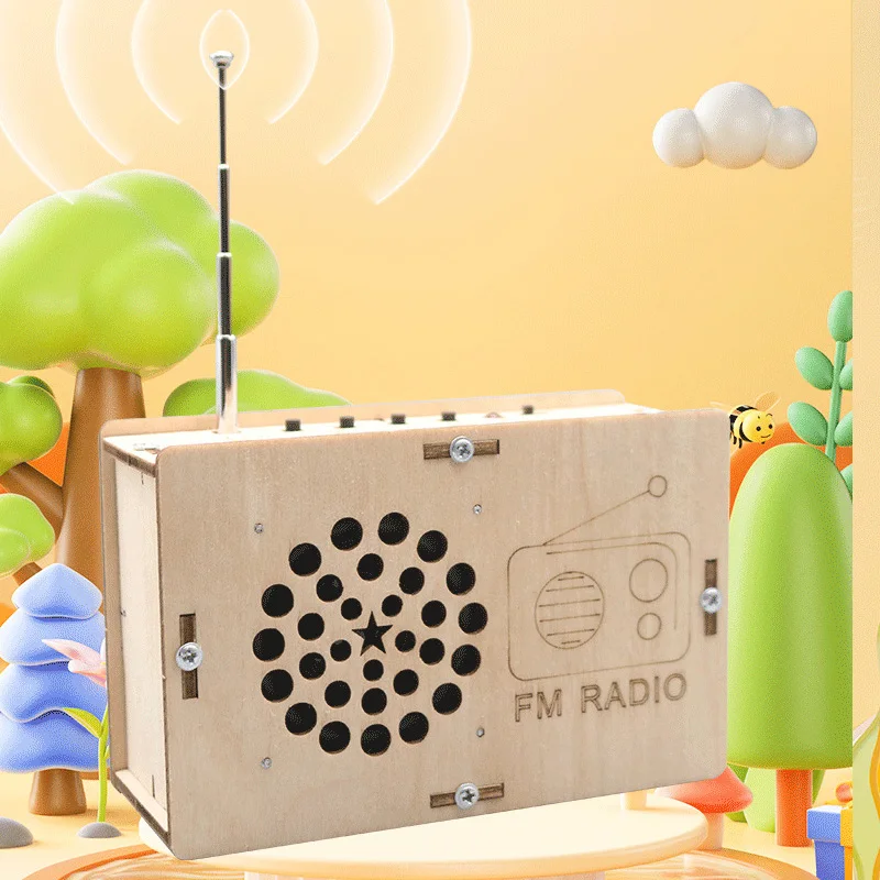 S3cbb6aaa370c4b258668cdd6bef31be8d.webp DIY FM Radio Model Student Science Education Scientific Training Experimental Equipment Steam Toys - Image 1