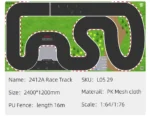 LDARC Portable Race Track Rubber Mat 160x90mm 120x60mm 240x120mm 240x240mm RC 1/76 1/64 1/58 Mini Car Track Race Accessory - Image 19