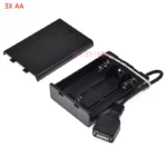 1Pcs USB Female AA Battery Box With Switch 1AA/2AA/3AA/4AA 1X/2X/3X/4X Slot Battery Holder Case With Plug 1.5V/3V/4.5V/7V/9V/12V - Image 6