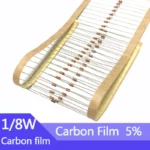 100PCS 1/8W Carbon Film Resistor 5% 4R7 47R 470R 4K7 47K 470K 4.7 47 470 R K Ohm 0.125W  0R--1M - Image 2