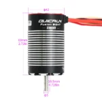 HOBBYWING QUICRUN Fusion 8IGHT 2-IN-1 80A 2300KV Brushless Sensored Motor ESC Integrated for 1/8 RC Car Rock Crawler - Image 5