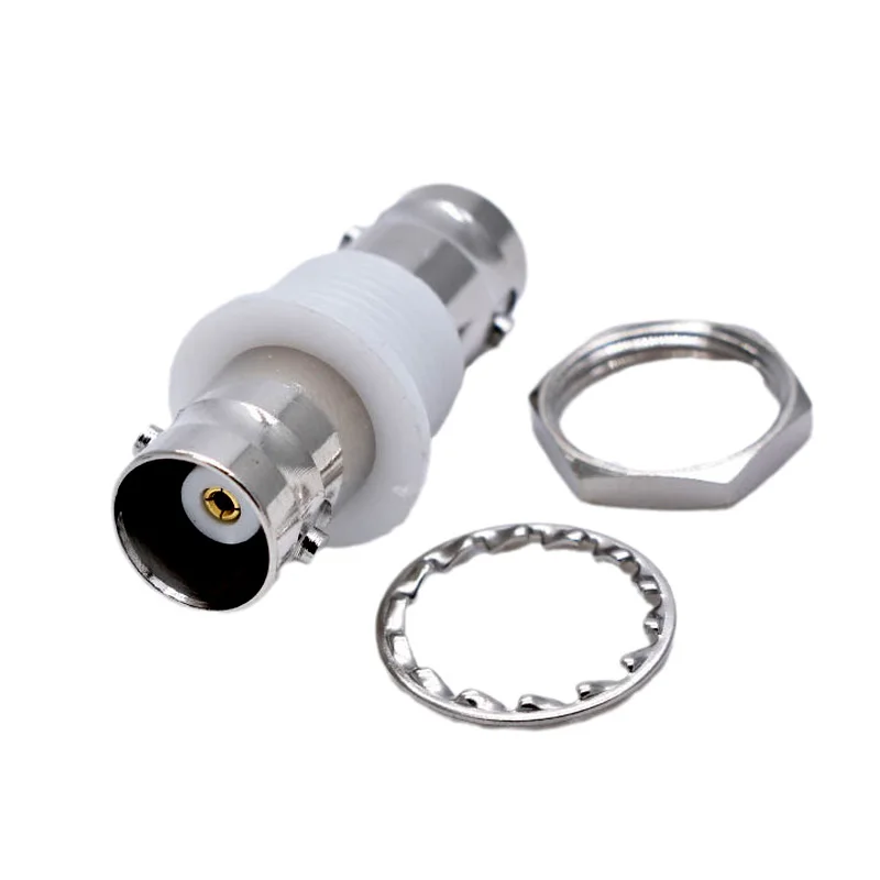 1pcs Bnc Female Jack To Bnc Female Jack With Nut Connector Adapter