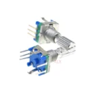 5PCS EC11 360 Degree Rotary Encoder with switch Audio Digital Potentiometer Handle Long 20MM 5PIN push button Coding SWITCH knob - Image 2