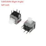 10PCS/LOT 5.8x5.8 7x7 8x8 8.5x8.5mm Self Locking / UNlock Push Tactile Power Micro Switch 6 Pin Button Switches 5.8*5.8MM 8*8MM - Image 13
