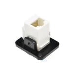 1pcs Simple Rj45 Network Connector Metal Panel Socket D Type Mounting Cat5e Cat6 Aviation Waterproof Through Socket - Image 5