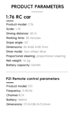 New Turbo Racing 1/76 Mini Electric Remote Control Car C76 Mini RTR Toy Car Sports Car Model Car for Adult Children's Toys Gift - Image 8