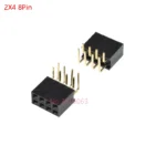 10Pcs 2*2/3/4/5/6/8/20/40 Pin Double Row Right Angle Female Pin Header 2.54mm Pitch Strip Connector Socket 2x3p/4p/6p/8p/20p/40p - Image 12
