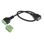 1PCS USB TYPE A Male/Female PLUG TO Screw TERMINAL 5PIN CONNECTOR WITH 25CM WIRE USB ADAPTER USB A TO TERMINAL - Image 4