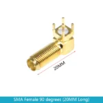 10pcs Sma ke/khd/kwe Rf Adapter Female Jack Connector Right angle/straight Solder Type Antenna Connector Pcb Mount 17mm 20/23 Mm - Image 5