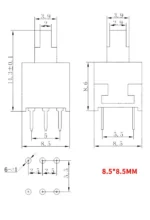 10PCS/LOT 5.8x5.8 7x7 8x8 8.5x8.5mm Self Locking / UNlock Push Tactile Power Micro Switch 6 Pin Button Switches 5.8*5.8MM 8*8MM - Image 18