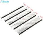 10PCS 1X40 Pin Single Row MALE 2.54MM PITCH 11MM/15MM/17MM/21MM/25MM LONG PIN Header connector Strip 1X40pin 1*40 40P 40Pin