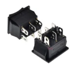 2PCS Self Reset Rocker Switch Momentary KCD4 Power Switch ON-OFF-ON Reset 3 Position 6 Pins 16A 250VAC/ 20A 125VAC - Image 2