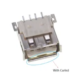 20Pcs Usb 2.0 Type-A Female Socket Connector 180 Degrees Smt No Side 4pin - Image 4