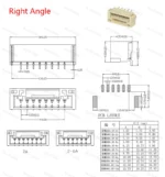 10PCS GH1.25 GH 1.25 1.25mm With lock Connector Socket Pin Header Vertical Horizontal/Right Angle Smd/SMT Jst - Image 6