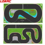 LDARC Portable Race Track Rubber Mat 160x90mm 120x60mm 240x120mm 240x240mm RC 1/76 1/64 1/58 Mini Car Track Race Accessory