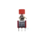 2pcs ps-102 3pin Momentary Red Push Button Switch self-reset Type ps-102 Ds612 1no 1nc - Image 2