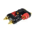 2pcs Dual Banana Plugs Couple Terminal Blocks Red Black Connector 4mm Jack Audio Amplifier Terminal Binding Post Speaker Socket - Image 3