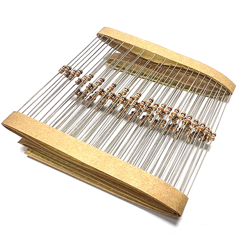 100PCS 1/8W Carbon Film Resistor 5% 0R--1M 1R 3R6 36R 360R 3K6 36K 360K 3.6 36 360 R K Ohm 0.125W 3.6R 36R 360R 3.6K