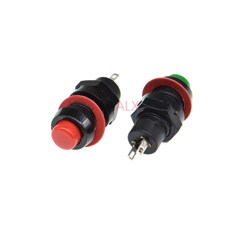 S45dfb2a67c13465ab86b9e43785898e2f.webp 10pcs ds-211 Round self-locking Push Button Switch Micro Tact Key Switch Inching Power - Image 1