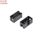10pcs dc3-8p 2.54MM pitch JTAG ISP MALE SOCKET straight idc box headers PCB CONNECTOR DOUBLE ROW 2x4PIN dc3 8 PIN 8P HEADER
