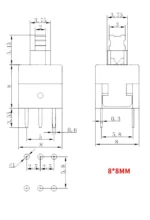 10PCS/LOT 5.8x5.8 7x7 8x8 8.5x8.5mm Self Locking / UNlock Push Tactile Power Micro Switch 6 Pin Button Switches 5.8*5.8MM 8*8MM - Image 20