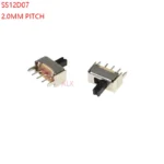 20pcs Ss12d07 G4 Toggle Switch 3pin 1p2t Handle High 4mm Pitch 2.0mm Slide Switches Ss12d07g4